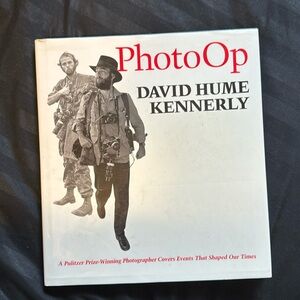 PhotoOp- David Hume Kennerly - Signed First Edition - 2 pages cut out